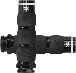 Khrome Werks Turbine Air Cushion Grips | TBW | Black (500130)