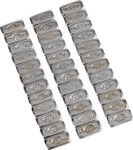 K&L Quickstick 5 Gram Rectangle Wheel Weights | Chrome | 36 Pack (32-2398)