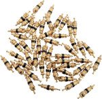 K&L Straight Valve Core | Gold | 50 Pack (32-8214)