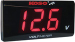 Koso Super Slim Volt Meter - Red Display (BA024R00)