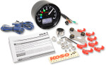 Koso TNT-01R Universal Electronic Speedometer/Tachometer | Black (BA035K00)