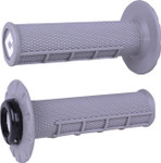 ODI Half Waffle v2.1 Lock-On Grips | Twist Throttle | Soft Gray/Black (J33HWG-B)