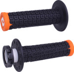 ODI Nomad Off-Road V2 Lock-On Grips | Twist Throttle | Black/Orange (H36NDBO)