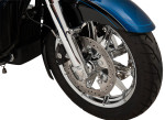 Klock Werks Flush Mount Front Axle - Black w/Polished End Caps (KWS-01-1012)