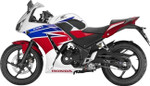 StompGrip Icon Profile Tank Grips | Black | CBR250R/CBR300R (55-14-0100B)