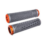 ODI CF v2.1 Lock-On BMX Grips | Lnyx Grey/Orange (F35CFGO-O)