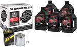 Maxima M8 Synthetic 20W-50 Oil Change Kit w/ Chrome Filter (90-129015PC)