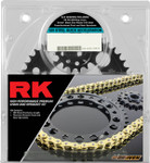 RK Quick Acceleration Gold Chain & Sprocket Kit | '12-23 EX650 (2062-109PGX)