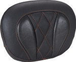 Mustang Deluxe Sissy Bar Pad | Mandarin Orange Diamond Stitch (88450MO)