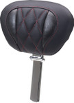 Mustang Deluxe Driver Backrest w/ Dark Cherry Diamond Stitching (89460DC)