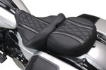 Mustang Super Touring One Piece 2-Up Seat - Black Stitch (89411)