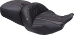 Mustang Super Touring One Piece 2-Up Seat | Dark Cherry Stitch (89411DC)