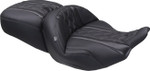 Mustang Super Touring One Piece 2-Up Seat | Gunmetal Stitch (89411GM)