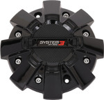 System 3 ST-7 Dual Fit Bolt-In Center Cap | Gloss Black (CAPS3-170)