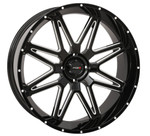 System 3 ST-7 Wheel | Gloss Black/ Milled | 24x9 | 4/137 | 5+4 (24S3-7237)