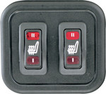 Mustang Heated One-Piece 2-Up Vinyl Touring Seat (79646)