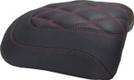Mustang Double Diamond Padded Passenger Seat Cowl | Dark Cherry Stitch (88611DC)