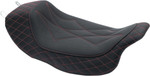 Mustang Revere Journey Diamond Solo Seat | Red Stitch (75130AB)