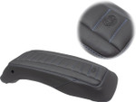 Mustang Deluxe Saddlebag Lid Covers | Black/Blue (77640SB)