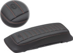Mustang Deluxe Saddlebag Lid Covers | Black/Red (77637AB)