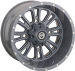 Moose 399X Rear Wheel | Matte Gray | 14x8 | 4/136 (0230-1123)