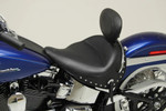 Mustang Wide Solo Seat w/ Backrest | Studded w/ Concho (79913)