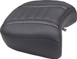 Mustang Deluxe Wide Touring Passenger Seat | Dark Cherry Stitch (88420DC)