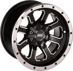 Moose 548X Rear Wheel | Black w/Machined | 14x8 4/136 (0230-0743)