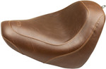 Mustang Wide Tripper Brown Solo Seat | Smooth (83011)