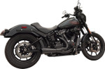 Bassani Short "Ripper" 2:1 Exhaust System w/Megaphone Muffler | Black (1S75B)
