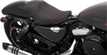 Drag Specialties 3/4 Solo Seat | Double Diamond w/ Red Stitching (0804-0746)