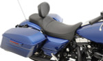 Drag Specialties Predator 2-Up Seat w/Backrest Option | Mild Stitch (0801-1005)