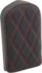 Drag Specialties Tall Sissy Bar Pad | Double Diamond w/Red Stitching (0822-0442)