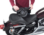 Drag Specialties EZ Glide II Convertible Backrest w/Cover (0822-0460)