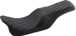 Drag Specialties Forward Predator 2-Up Seat | Double Diamond w/Silver (0801-1266)