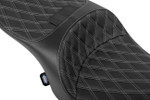 Drag Specialties Freedom Seat | Double Diamond w/Silver Stitching (0801-2099)