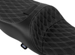 Drag Specialties Freedom Seat | Double Diamond w/Silver Stitching (0801-2335)