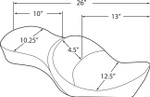 Drag Specialties Low Profile Touring Seat | Mild Stitch (0804-0625)