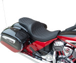 Drag Specialties Low Profile Touring Seat | Double Diamond (0810-2259)
