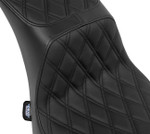 Drag Specialties Perf. Predator 2-Up Seat | Double Diamond (0802-1641)