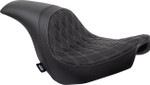 Drag Specialties Predator Seat | Double Diamond w/Silver Sitching (0802-1518)