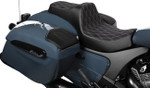 Drag Specialties Predator III 2-Up Seat - Double Diamond w/Silver (0810-2467)
