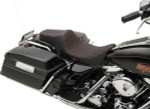 Drag Specialties Predator III Seat | Double Diamond w/Red Stitching (0801-1131)