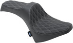 Drag Specialties Predator III Seat | Double Diamond w/Silver Stitch (0810-2120)