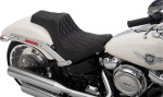 Drag Specialties Predator III Seat | Double Diamond w/Silver Stitch (0802-1189)