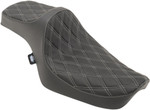Drag Specialties Predator III Seat | Double Diamond w/Silver Stitch (0804-0733)