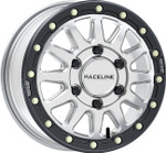 Raceline Alpha Beadlock Wheel | Silver w/Black | 15x6.5 (A14SB-56560+74)