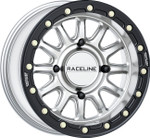 Raceline Alpha Beadlock Wheel | Silver w/Black | 15x7 (A14SB-57056+10)