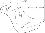 Drag Specialties Predator III Seat | Smooth (0802-1187)