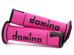 Domino A450 Handlebar Grips - Fuchsia/Black - Twist Throttle (A45041C4043B7-0)